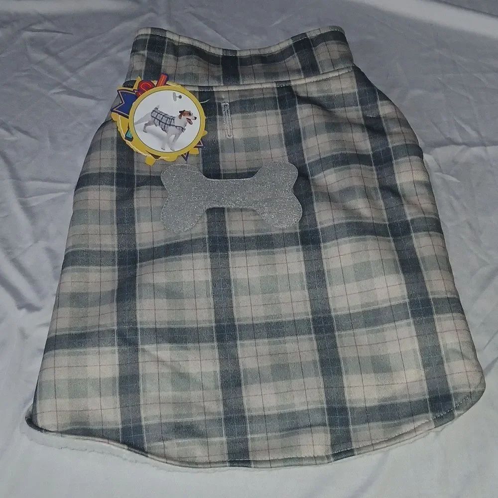 The Show and Tail, The Say Fleece Dog Coat Fall Winter Sz L NWT
